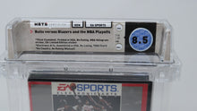Load image into Gallery viewer, Bulls Versus Blazers and Playoffs NBA Sega Genesis CIB Video Game Wata Graded