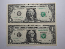 Load image into Gallery viewer, $1 2017 Uncut New York BEP Uncirculated Currency Sheet 2 Federal Reserve Notes