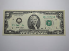Load image into Gallery viewer, $2 2003 Radar Serial Number Federal Reserve Currency Bank Note Bill UNC 51744715