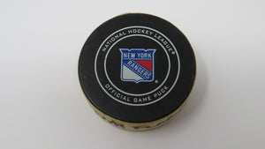 2018-19 Mike Hoffman Florida Panthers Game Used Goal Puck -Huberdeau Ekblad Ast.