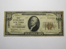 Load image into Gallery viewer, $10 1929 New York City NY National Currency Bank Note Bill #12553 Grace National