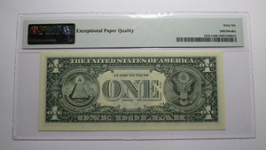 $1 1988 Radar Serial Number Federal Reserve Currency Bank Note Bill PMG UNC66EPQ