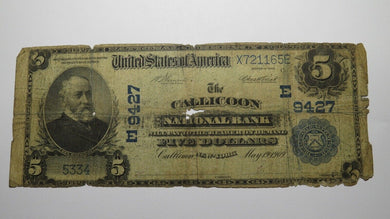 $5 1902 Callicoon New York NY National Currency Bank Note Bill! Ch #9427 RARE