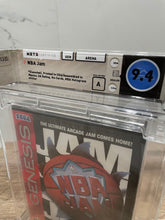 Load image into Gallery viewer, New Original NBA JAM Sega Genesis Factory Sealed Video Game! Wata 9.4 Graded! 
