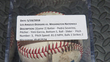 Load image into Gallery viewer, 2018 Pedro Severino Washington Nationals Game Used Baseball! Yimi Garcia 5/19