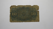 Load image into Gallery viewer, 1863 $.10 Fourth Issue Fractional Currency Obsolete Bank Note Bill! 4th AG