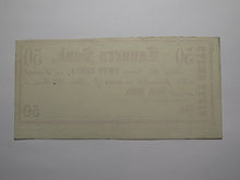 Load image into Gallery viewer, $.50 1862 Catskill New York NY Obsolete Currency Note Bill Tanners Bank UNC++