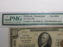 Load image into Gallery viewer, $10 1929 Dickson Tennessee National Currency Bank Note Bill Ch. #6930 VF25 PMG
