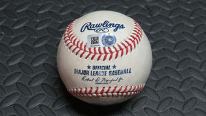 2020 Andrew Velazquez Baltimore Orioles Game Used Foul MLB Baseball! Glasnow