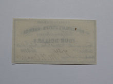Load image into Gallery viewer, $4 1861 Confederate Bond Coupon Certificate Currency Bank Note Bill UNC
