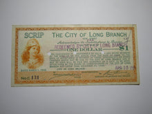 Load image into Gallery viewer, $1 1935 Long Branch New Jersey NJ Obsolete Currency Bank Note Scrip City of LB!