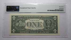 $1 2017 Radar Serial Number Federal Reserve Currency Bank Note Bill PMG UNC67EPQ