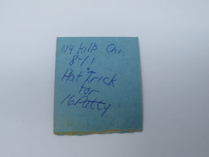 November 15, 1978 New York Rangers Vs. Chicago Blackhawks NHL Hockey Ticket Stub