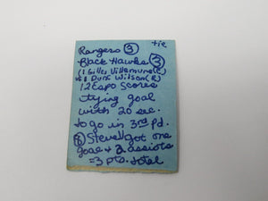 January 21, 1976 New York Rangers Vs. Chicago Blackhawks NHL Hockey Ticket Stub
