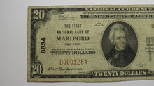 Load image into Gallery viewer, $20 1929 Marlboro New York NY National Currency Bank Note Bill Ch. #8834 FINE