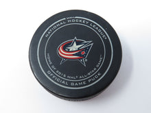 Load image into Gallery viewer, 2014-15 Columbus Blue Jackets NHL Game Used Hockey Puck All Star Logo