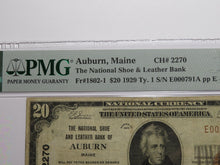 Load image into Gallery viewer, $20 1929 Auburn Maine ME National Currency Bank Note Bill Charter #2270 VF20