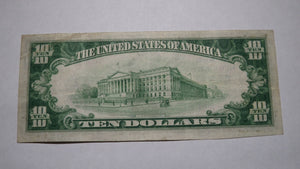 $10 1929 Sunman Indiana IN National Currency Bank Note Bill Ch. #8878 RARE!
