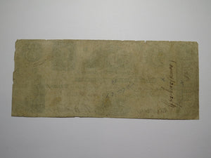 $3 1824 Trenton New Jersey NJ Obsolete Currency Bank Note Bill State Bank