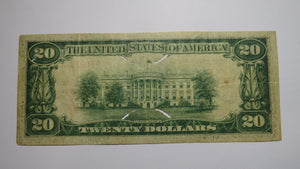 $20 1929 Lemoore California CA National Currency Bank Note Bill Ch. #7779 RARE
