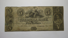Load image into Gallery viewer, $5 1851 Unadilla New York NY Obsolete Currency Bank Note Bill The Unadilla Bank