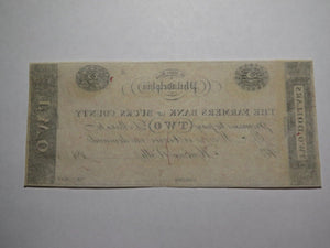 $2 18__ Hulmeville Pennsylvania Obsolete Currency Bank Note Bill Remainder UNC++