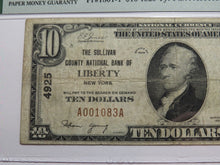 Load image into Gallery viewer, $10 1929 Liberty New York NY National Currency Bank Note Bill Ch #4925 VF20 PMG