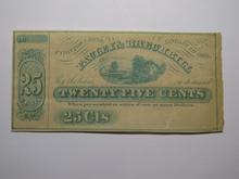 Load image into Gallery viewer, $.25 1863 Uniontown Ohio OH Obsolete Currency Bank Note Bill Fauley &amp; Brechbill