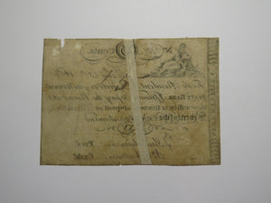 $.75 1808 Woodstock Vermont VT Obsolete Currency Bank Note Bill VT State Bank