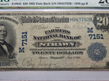 Load image into Gallery viewer, $20 1902 Strawn Illinois IL National Currency Bank Note Bill Ch. #7151 PMG VF20