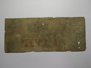 $5 1855 Hagerstown Maryland MD Obsolete Currency Bank Note Bill Valley Bank!