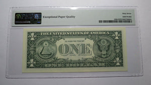 $1 2003 Repeater Serial Number Federal Reserve Currency Bank Note Bill PMG UNC67
