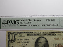 Load image into Gallery viewer, $10 1929 Jewell City Kansas KS National Currency Bank Note Bill #3591 VF25 PMG
