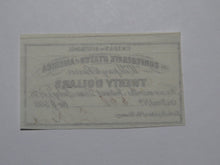 Load image into Gallery viewer, $20 1861 Confederate Bond Coupon Certificate Currency Bank Note Bill UNC