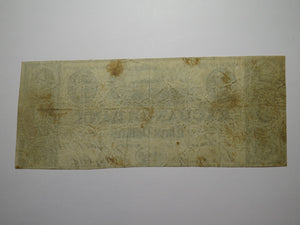 $3 1841 Salem Massachusetts Obsolete Currency Bank Note Bill Exchange Bank