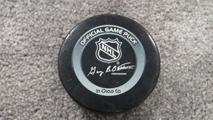 2002-03 Radek Bonk Ottawa Senators ECF Game 6 Game Used Goal Scored Puck Brodeur