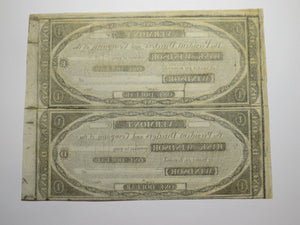 $1 18__ Windsor Vermont VT Obsolete Currency Uncut Bank Sheet Notes Uncirculated