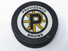 Load image into Gallery viewer, Providence Bruins AHL Official Viceroy InGlasco Game Used Puck Hockey Team