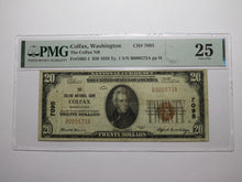 Load image into Gallery viewer, $20 1929 Colfax Washington National Currency Bank Note Bill Ch. #7095 VF25 PMG