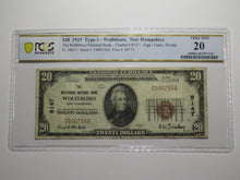 Load image into Gallery viewer, $20 1929 Wolfeboro New Hampshire NH National Currency Bank Note Bill #8147 VF20