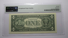 Load image into Gallery viewer, $1 2001 Radar Serial Number Federal Reserve Currency Bank Note Bill PMG UNC66EPQ