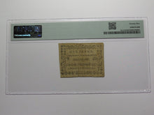 Load image into Gallery viewer, 1790 One Penny Newark New Jersey Colonial Currency Note Bill Elizabeth Borough!