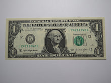 Load image into Gallery viewer, $1 2021 Radar Serial Number Federal Reserve Currency Bank Note Bill UNC 24211242
