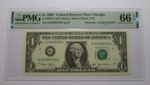 Load image into Gallery viewer, $1 2003 Repeater Serial Number Federal Reserve Currency Bank Note Bill UNC66EPQ