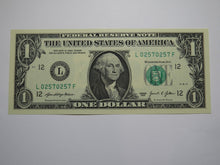 Load image into Gallery viewer, $1 2021 Repeater Serial Number Federal Reserve Currency Bank Note Bill #02570257