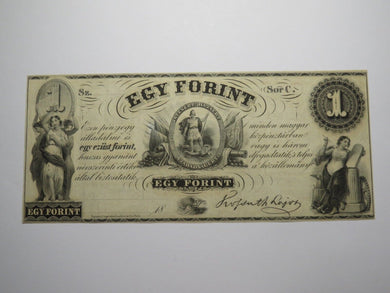$1 18__ New York NY Obsolete Currency Bank Note Bill Hungarian Fund Egy Forint!