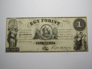 $1 18__ New York NY Obsolete Currency Bank Note Bill Hungarian Fund Egy Forint!