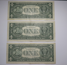 Load image into Gallery viewer, 3 $1 2017 Federal Reserve Bank Star Notes Average Circulated Condition!