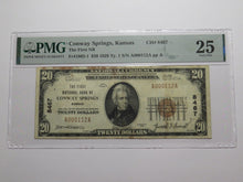 Load image into Gallery viewer, $20 1929 Conway Springs Kansas National Currency Bank Note Bill #8467 VF25 PMG