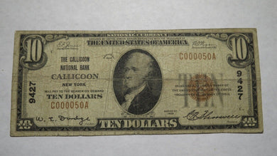 $10 1929 Callicoon New York NY National Currency Bank Note Bill Ch. #9427 RARE!!